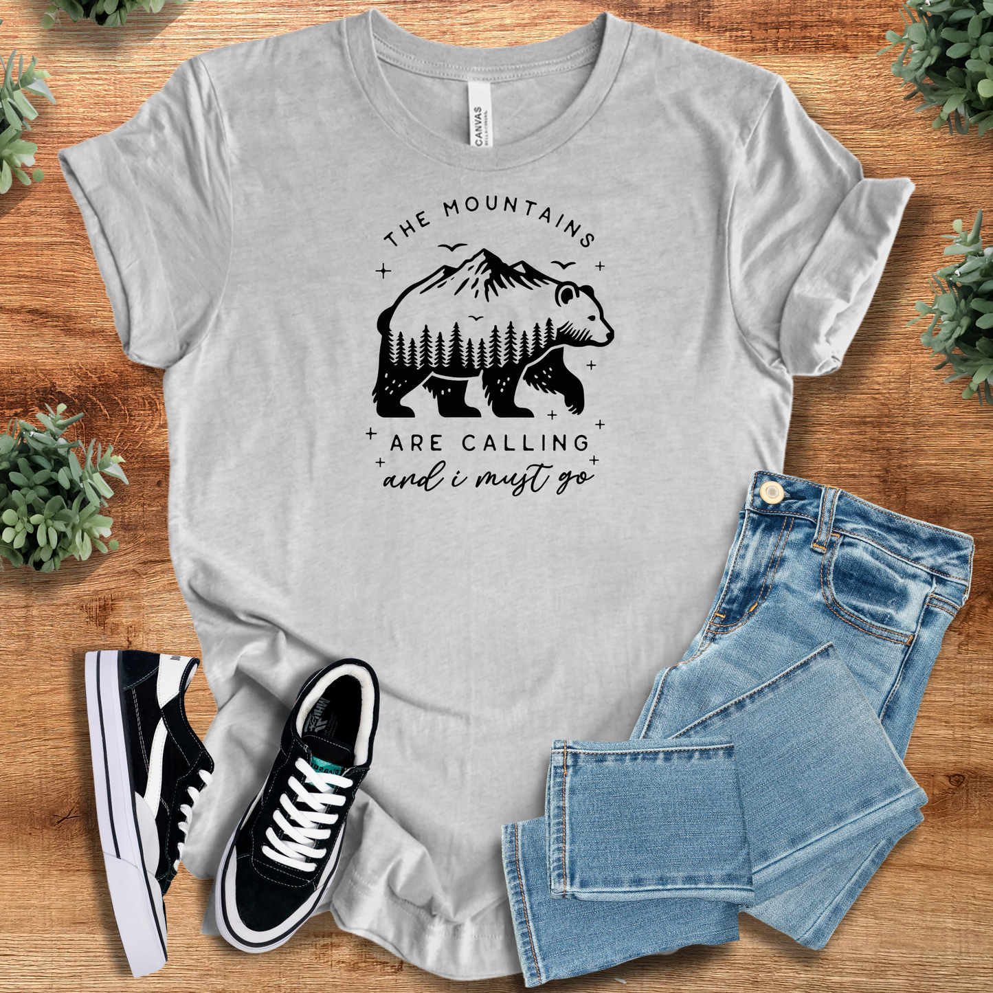 The Mountains Are Calling T‑Shirt | Soft Bella+Canvas Tee