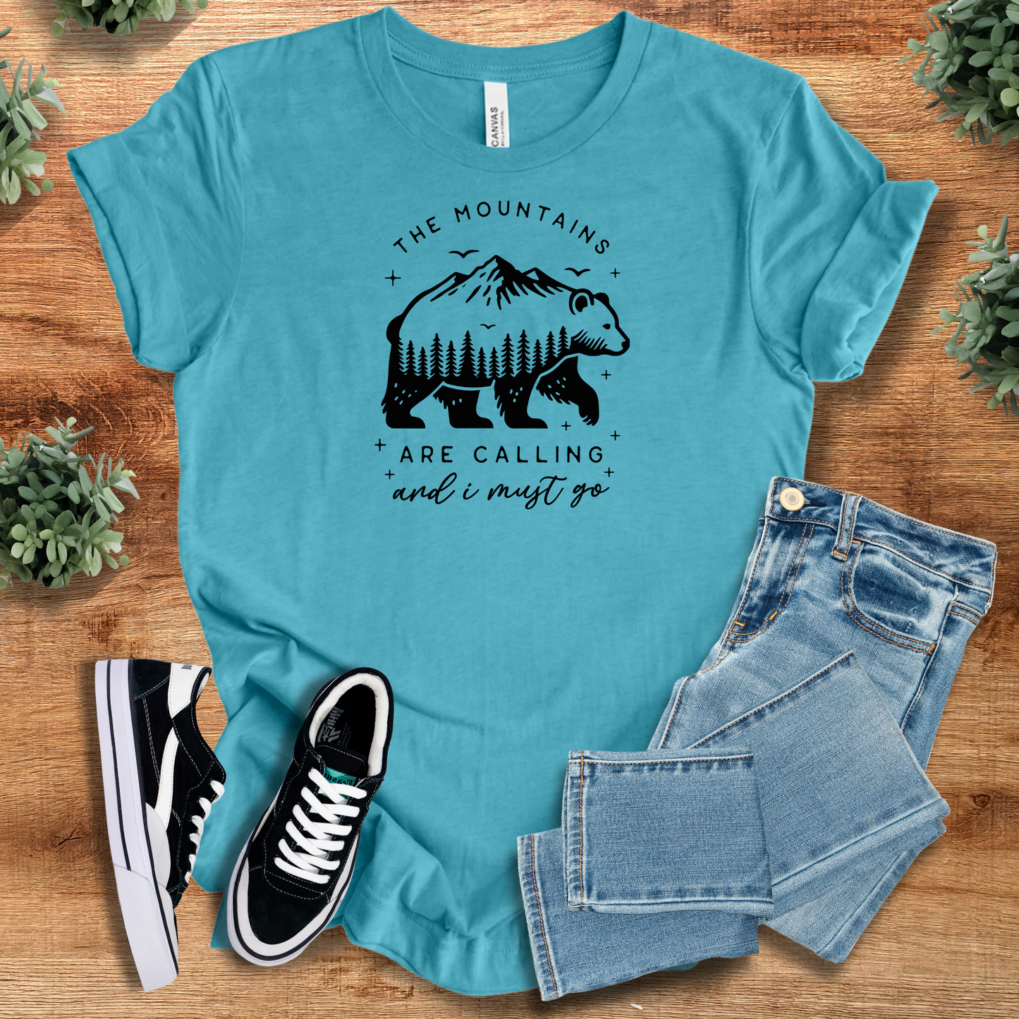 The Mountains Are Calling T‑Shirt | Soft Bella+Canvas Tee