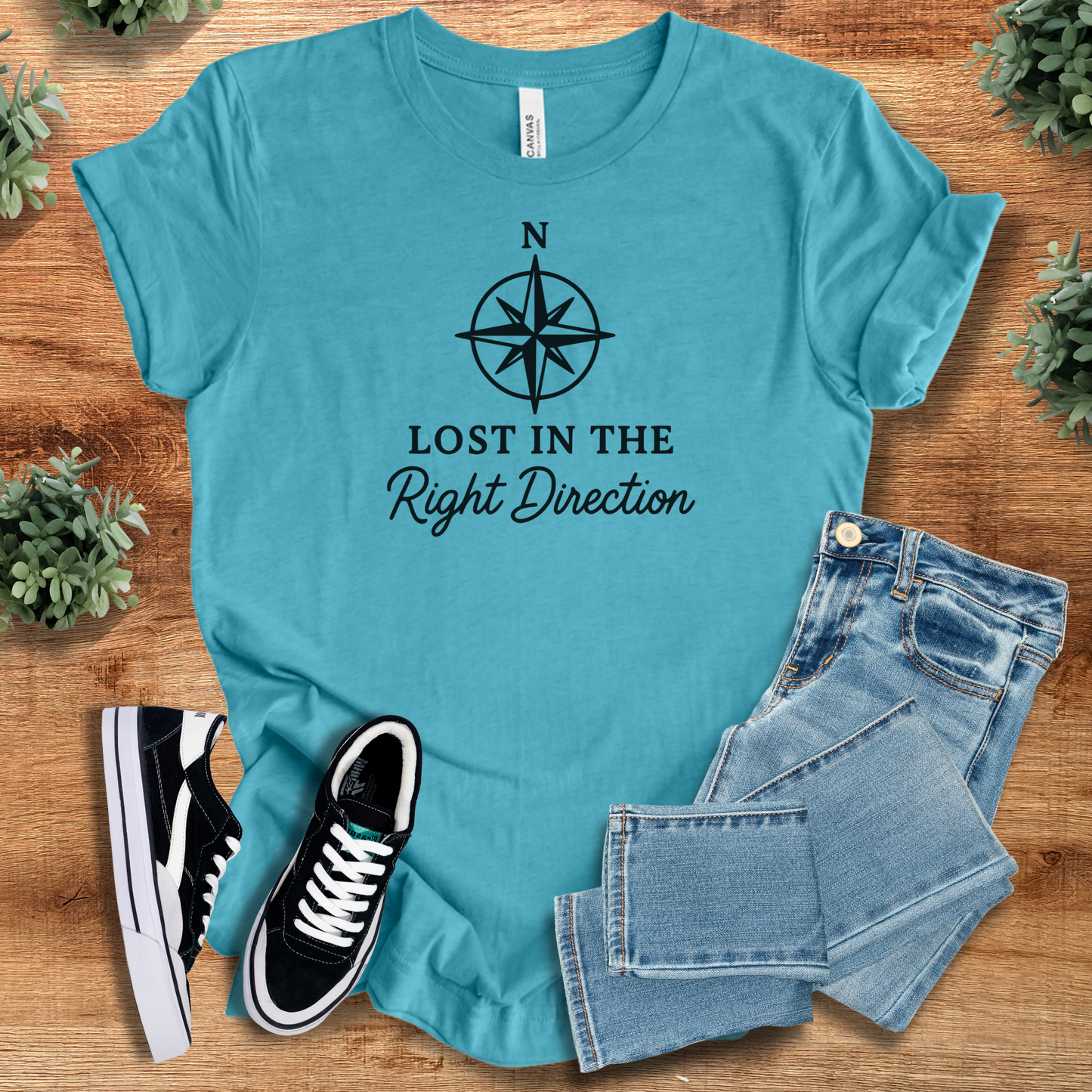 Lost in the Right Direction Shirt | Bella Canvas Unisex Tee