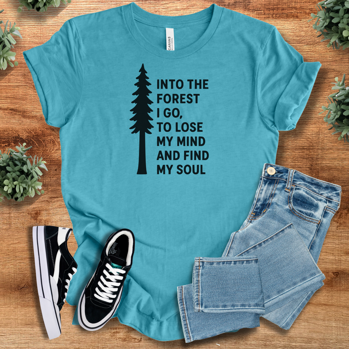Into the Forest I Go Shirt | Bella Canvas Unisex Tee