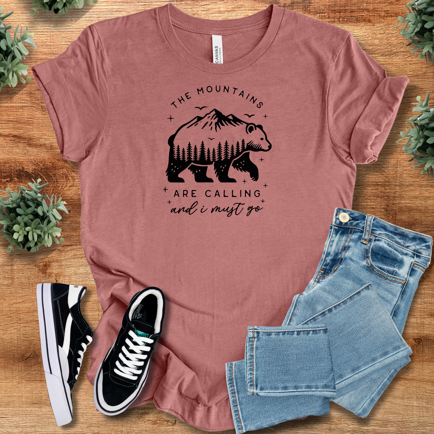 The Mountains Are Calling T‑Shirt | Soft Bella+Canvas Tee