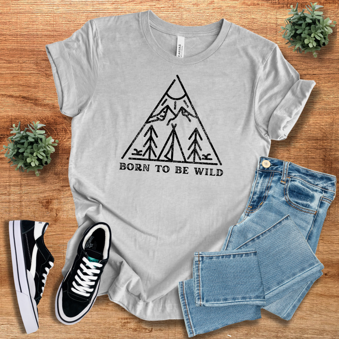 Born To Be Wild T-Shirt Classic Unisex Cotton Tee for All | Trendy Casual Tee