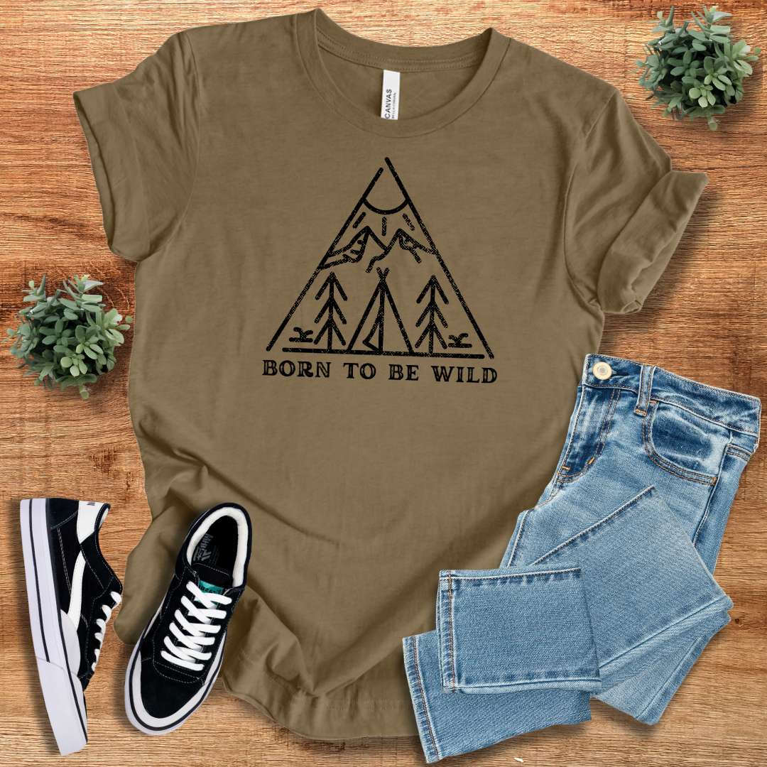 Born To Be Wild T-Shirt Classic Unisex Cotton Tee for All | Trendy Casual Tee