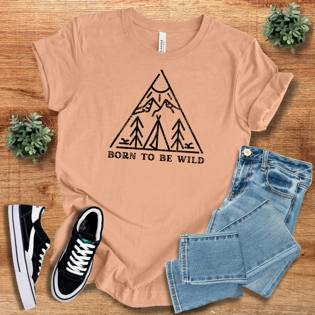 Born To Be Wild T-Shirt Classic Unisex Cotton Tee for All | Trendy Casual Tee