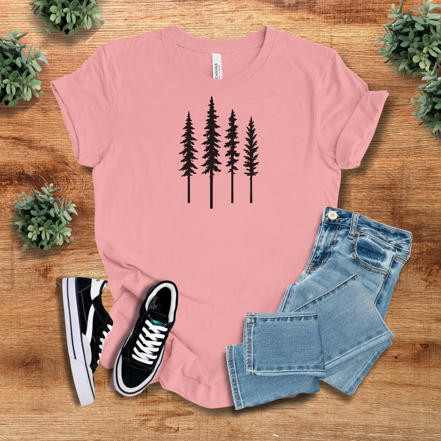 Minimal Pine Tree Tee