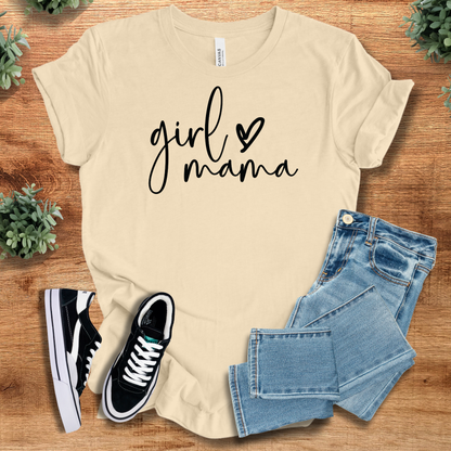 Athletic-heather t-shirt with '' text, flat lay styled on a wooden surface.