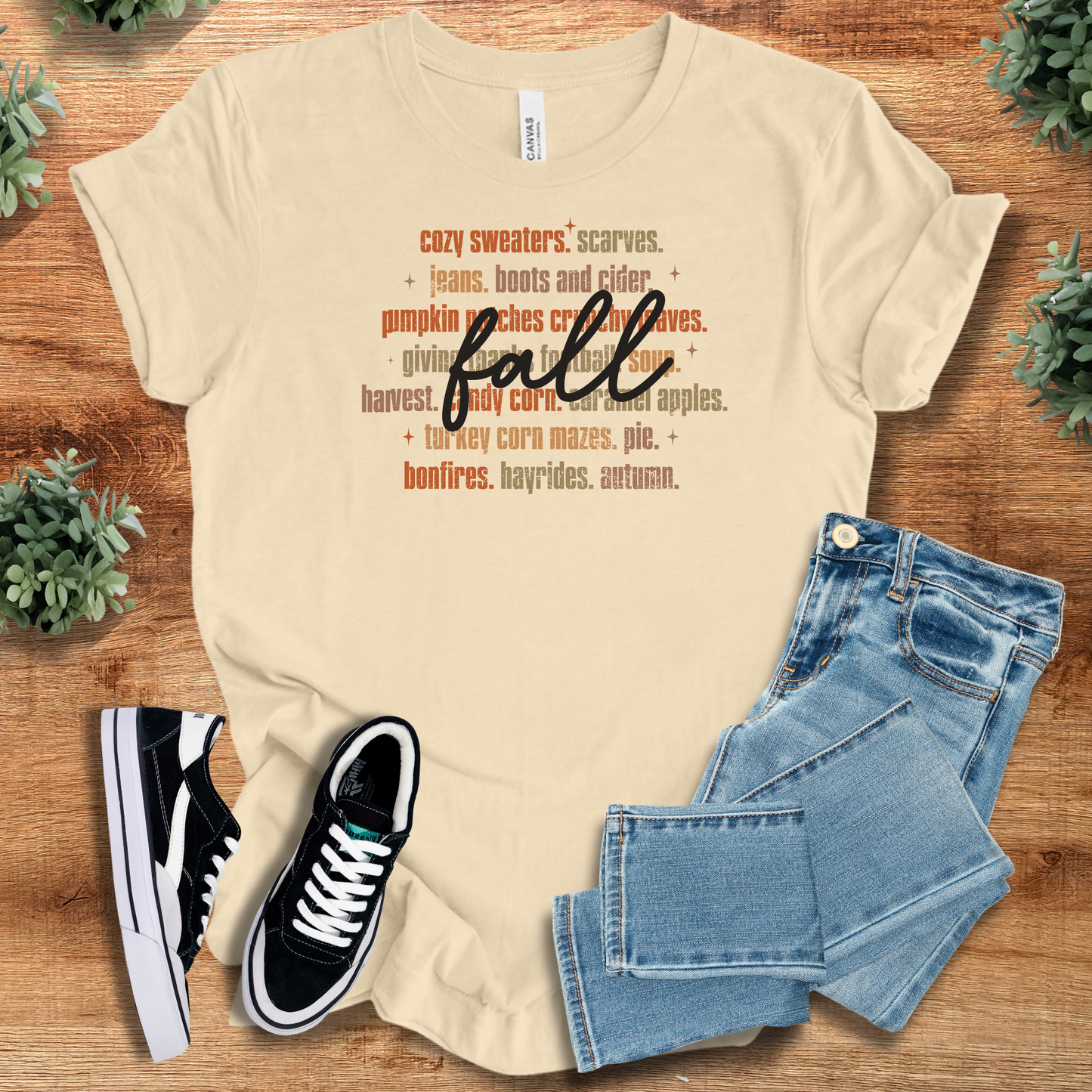 Fall Word Art Tee