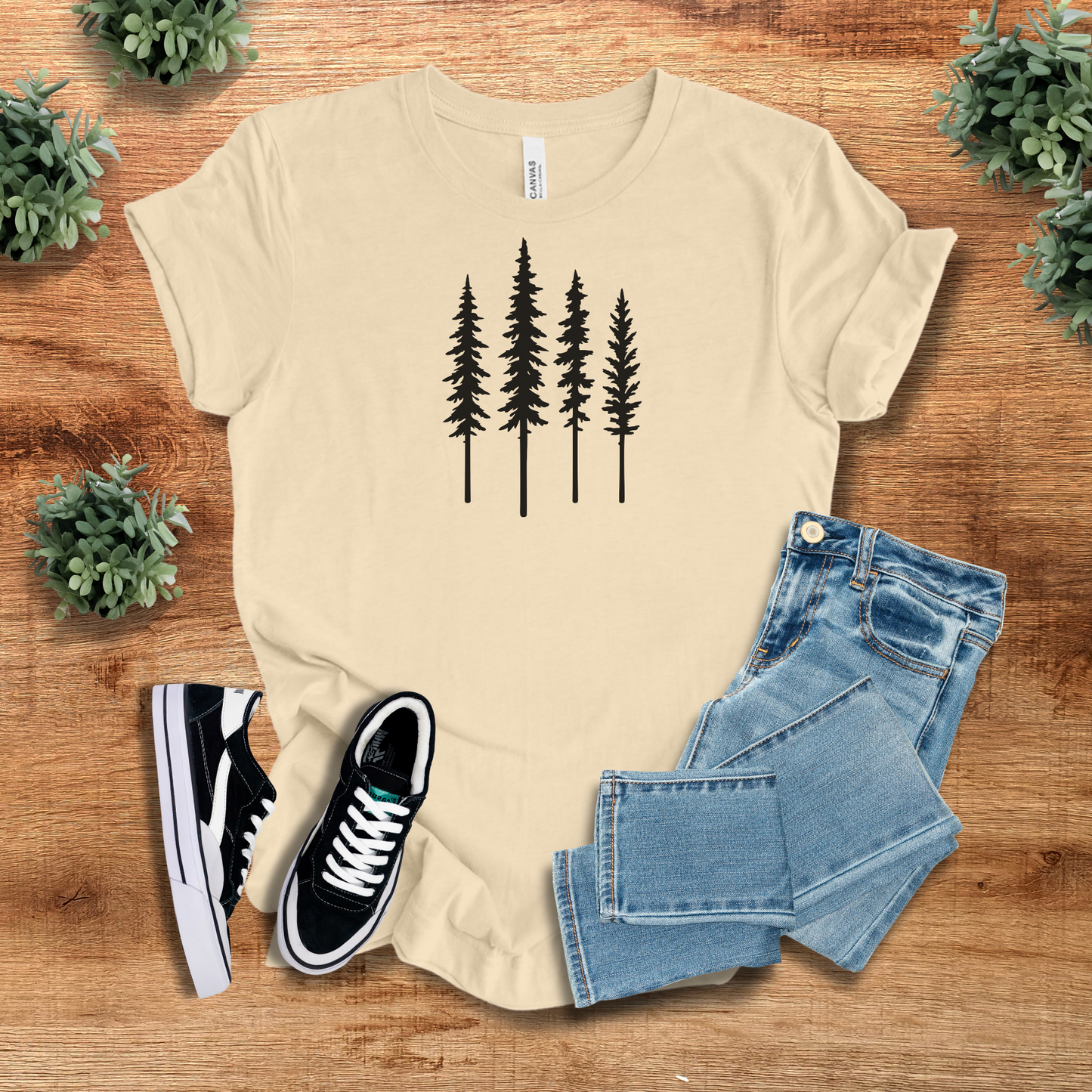Minimal Pine Tree Tee