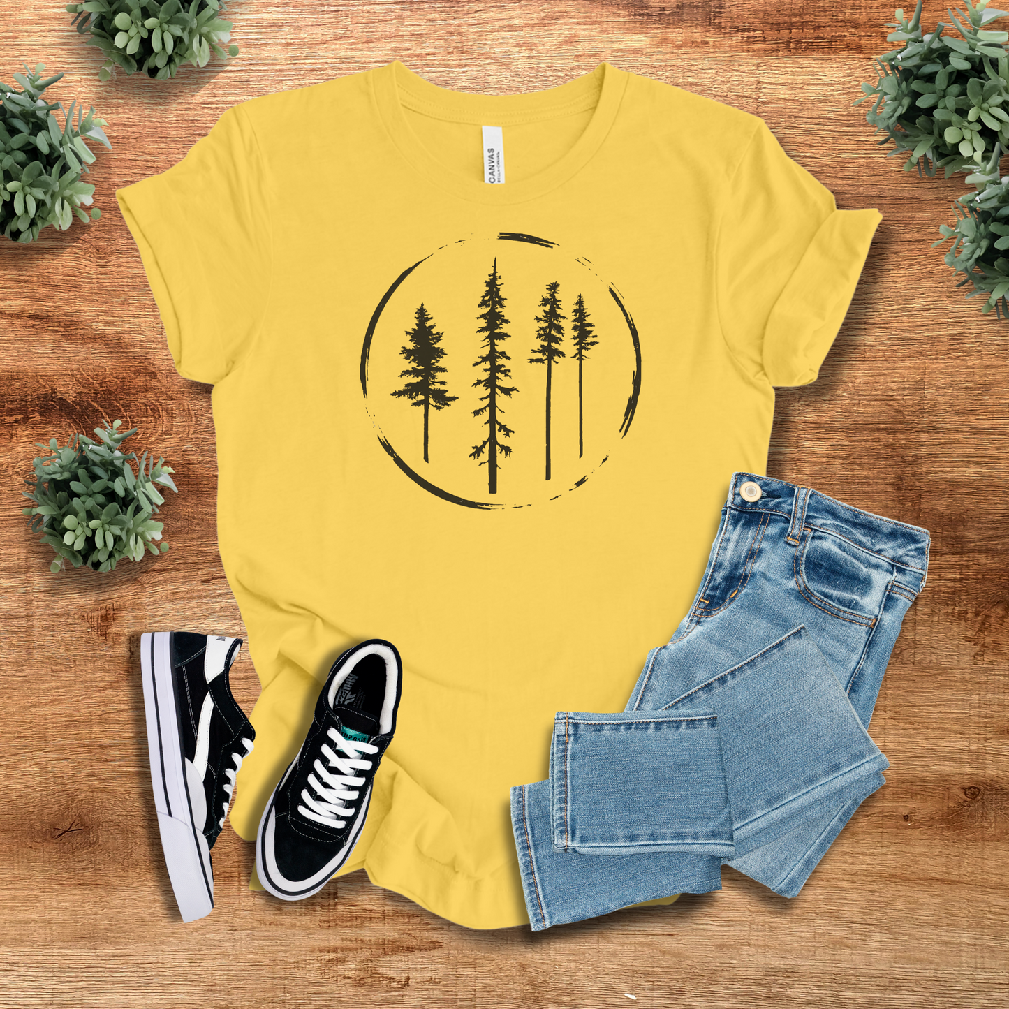Minimal Forest Circle Tee