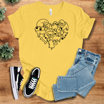 Heather-aqua t-shirt with '' text, flat lay styled on a wooden surface.