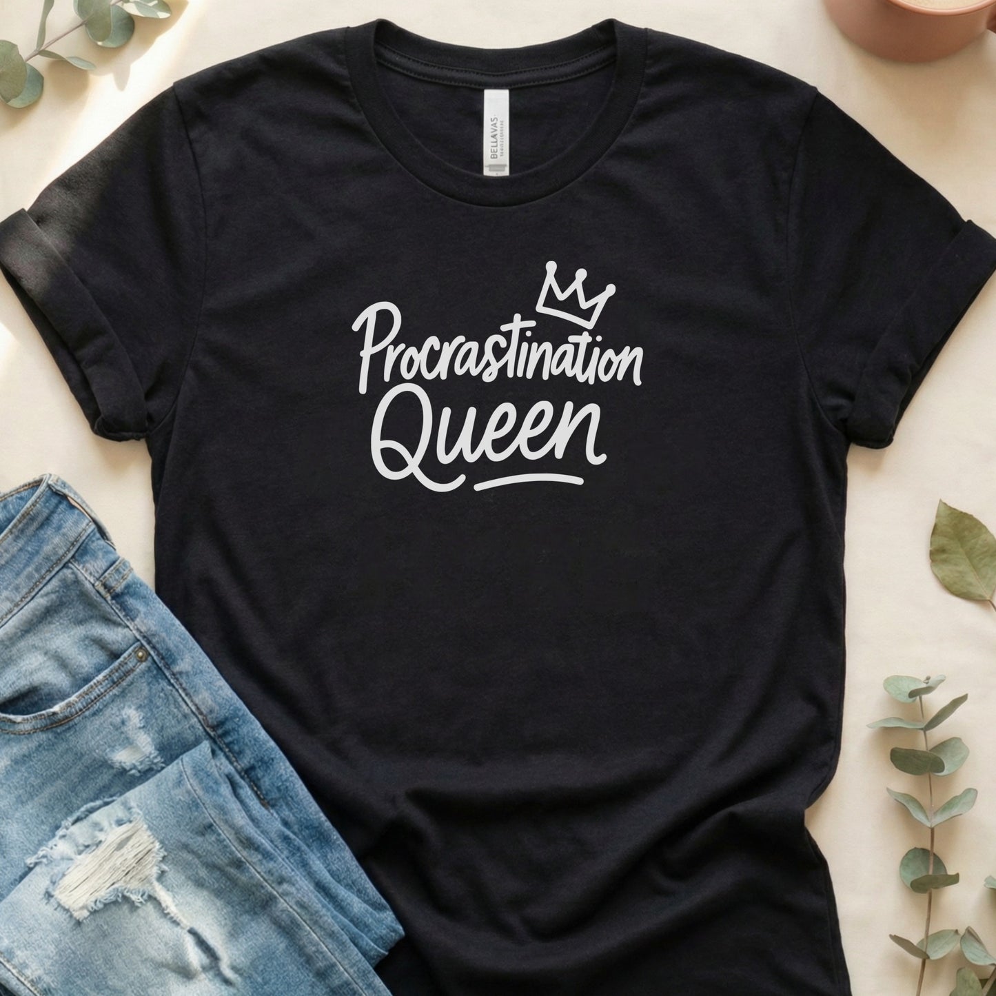 Procrastination Queen Graphic Tee for Casual Wear