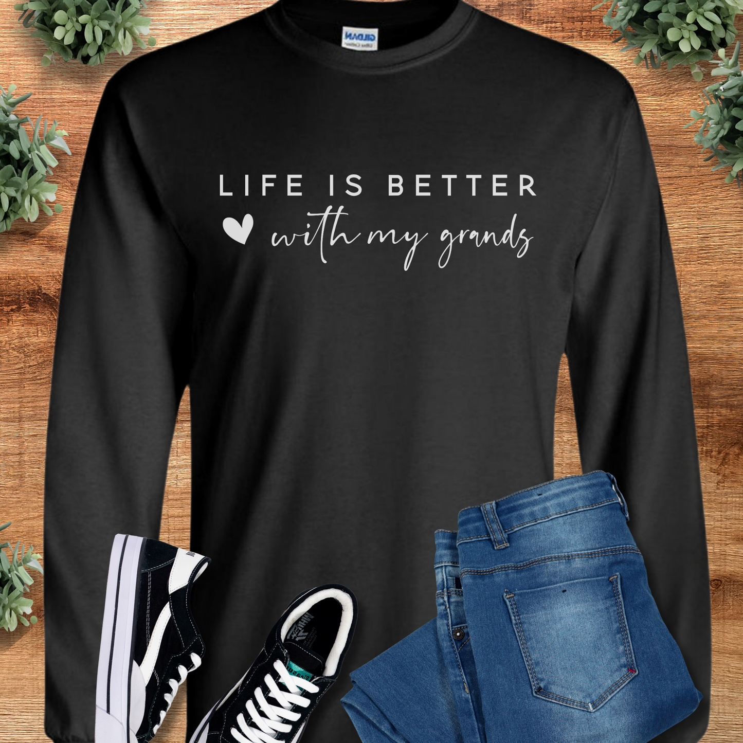 Life is Better with My Grands - Long Sleeve Tee