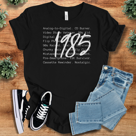 1985 Tee - Vintage Retro Style