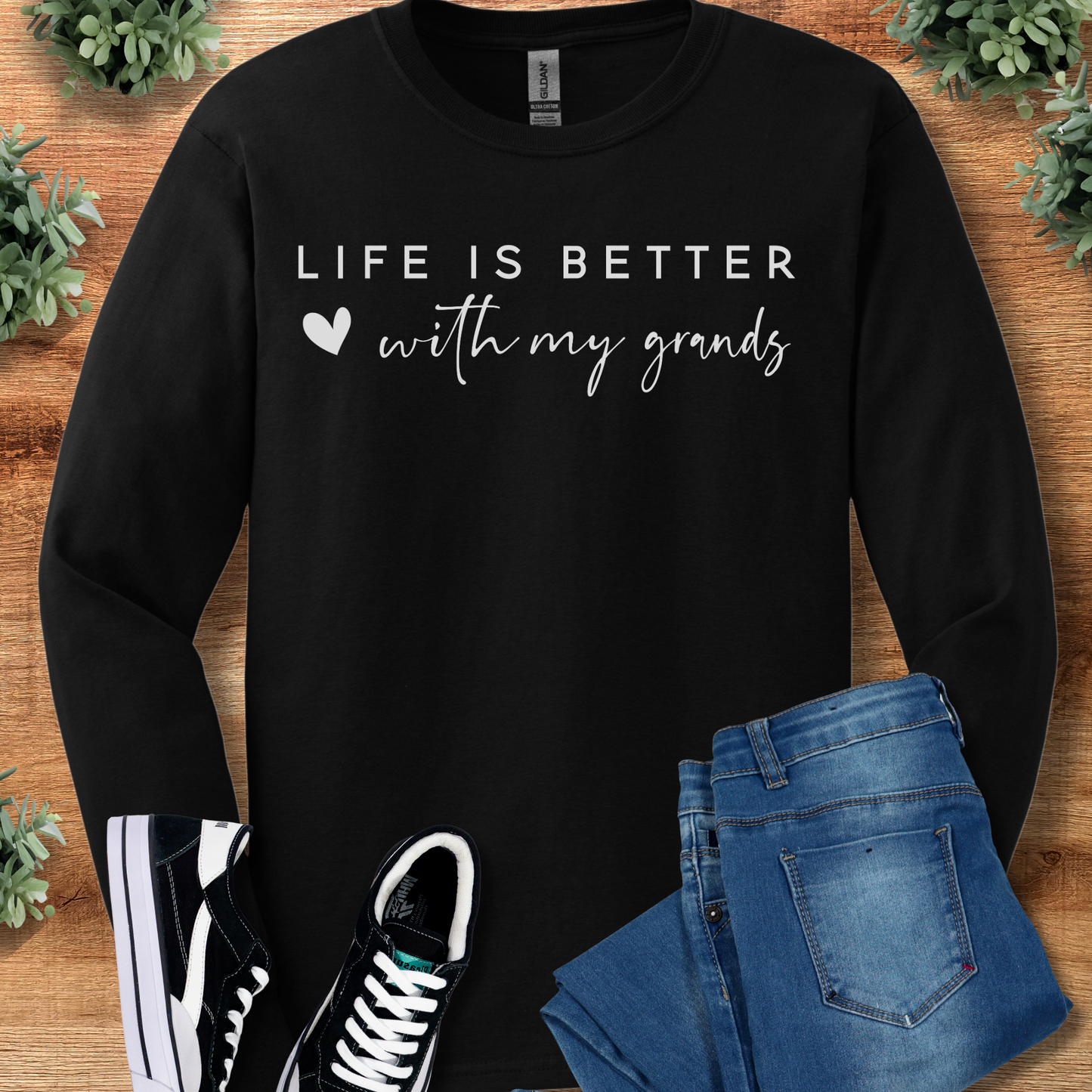 Life is Better with My Grands - Long Sleeve Tee
