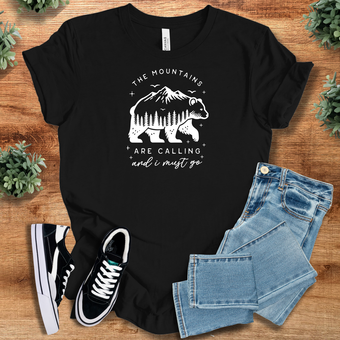 The Mountains Are Calling T‑Shirt | Soft Bella+Canvas Tee