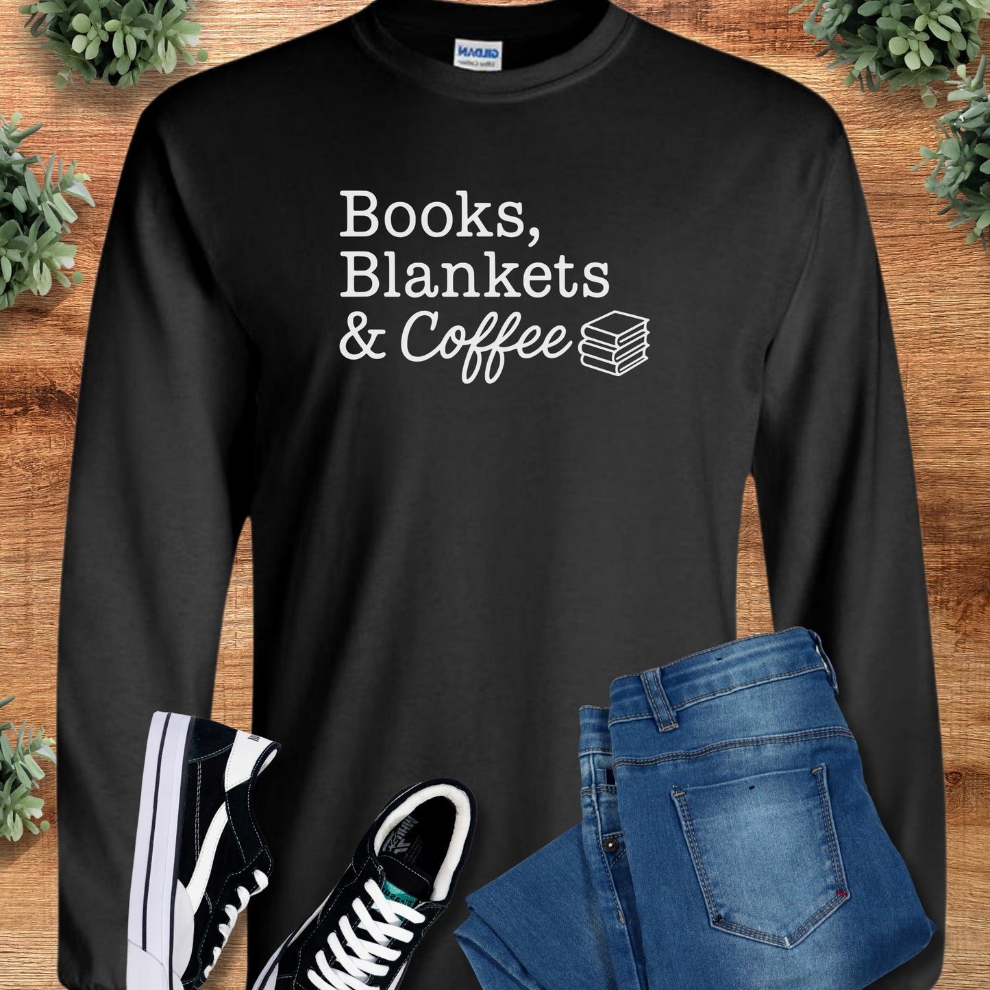 Books, Blankets & Coffee - Long Sleeve