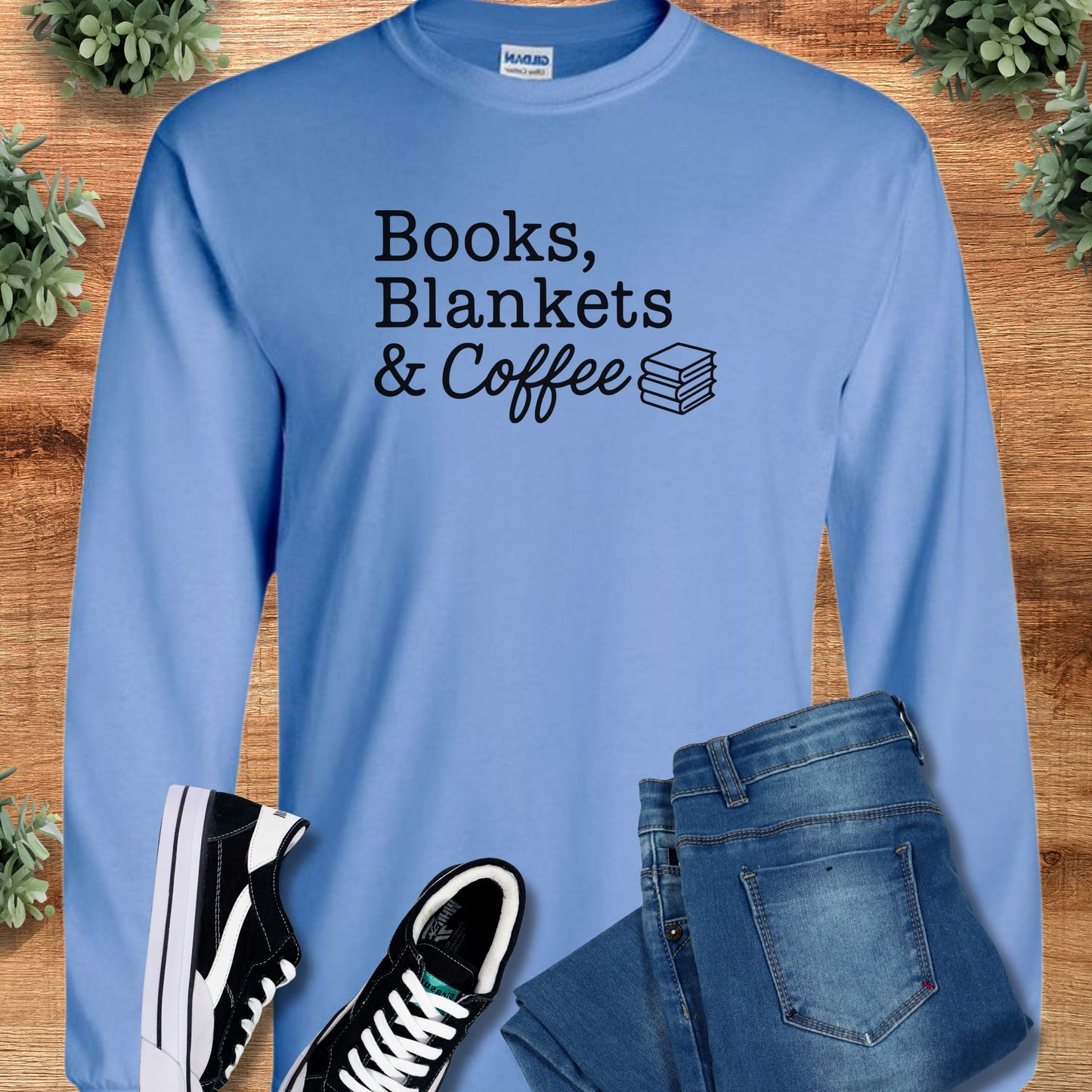 Books, Blankets & Coffee - Long Sleeve