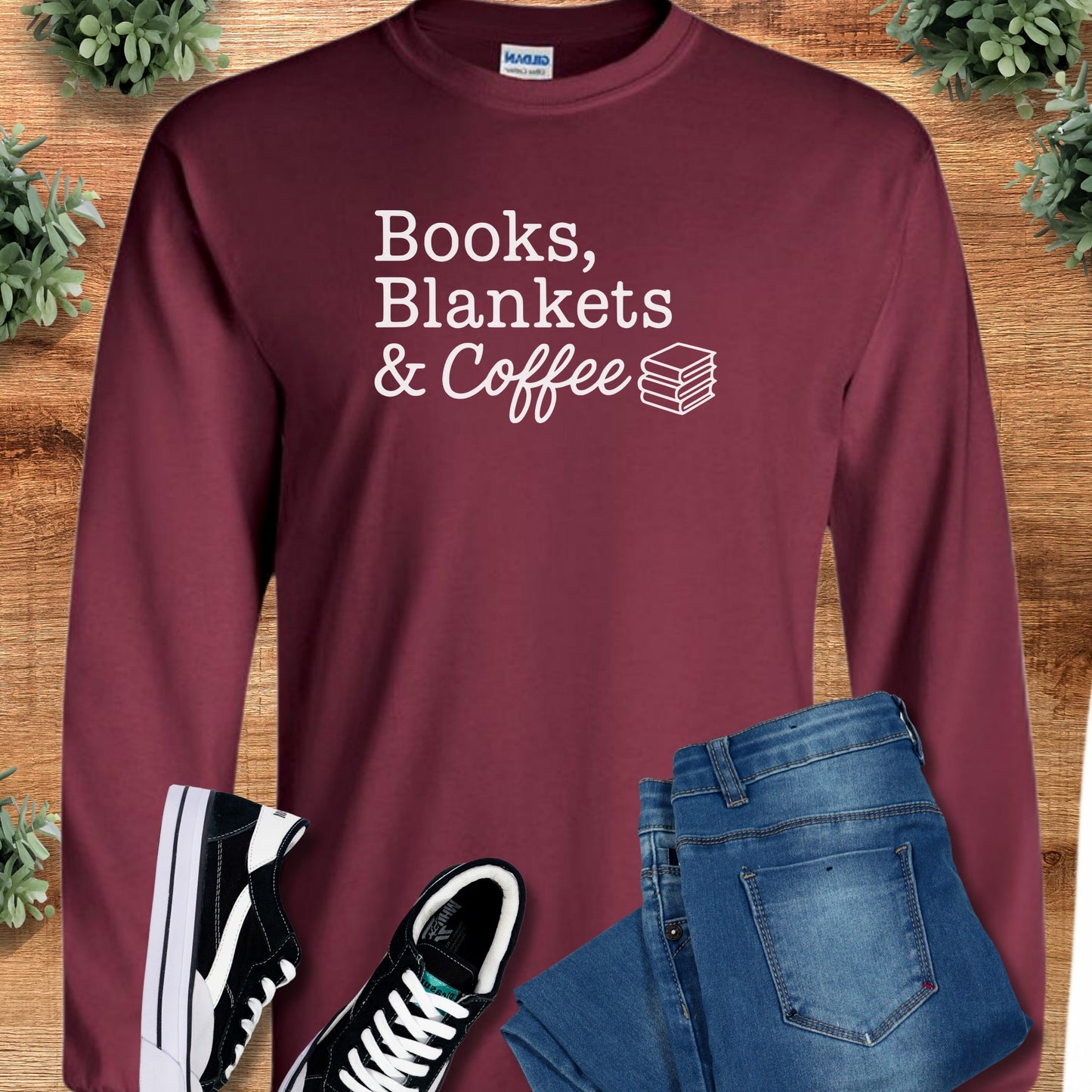Books, Blankets & Coffee - Long Sleeve