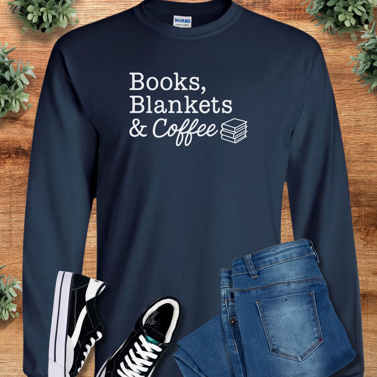 Books, Blankets & Coffee - Long Sleeve
