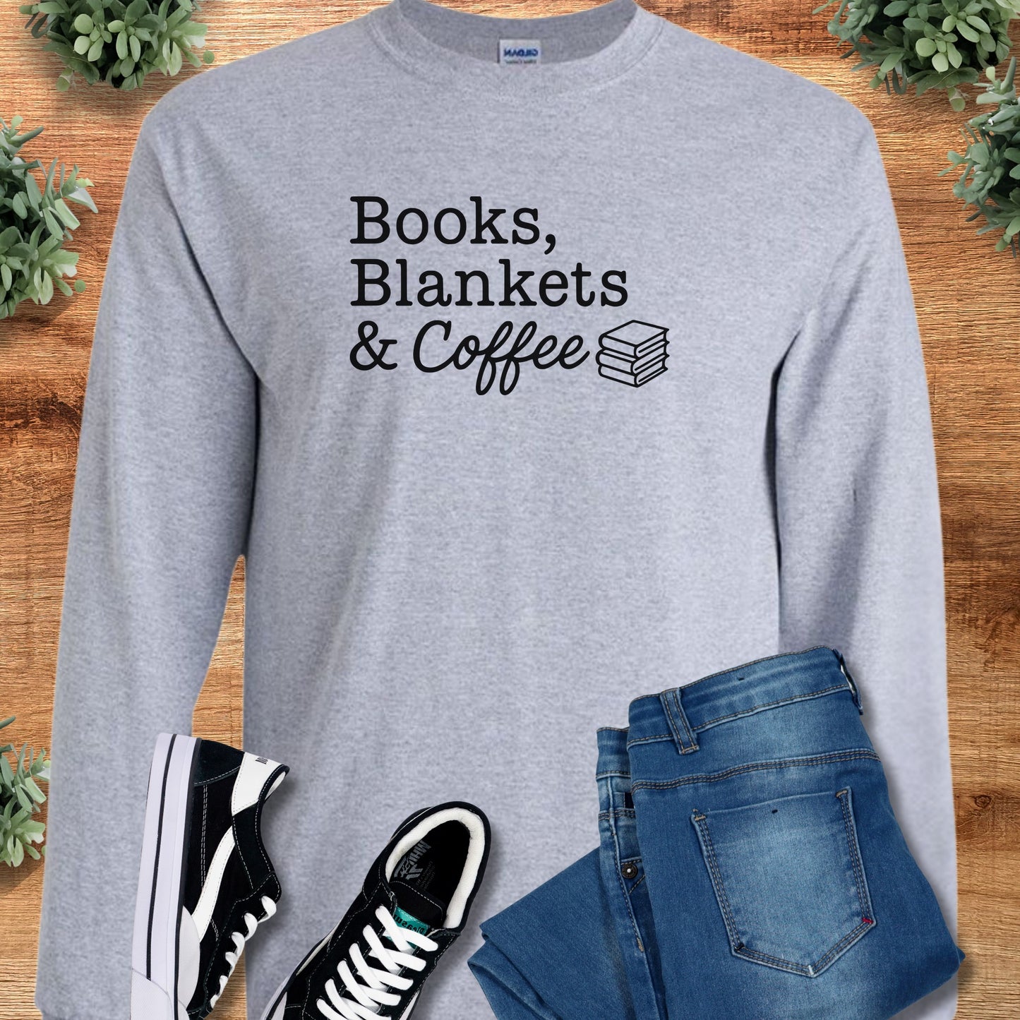 Books, Blankets & Coffee - Long Sleeve