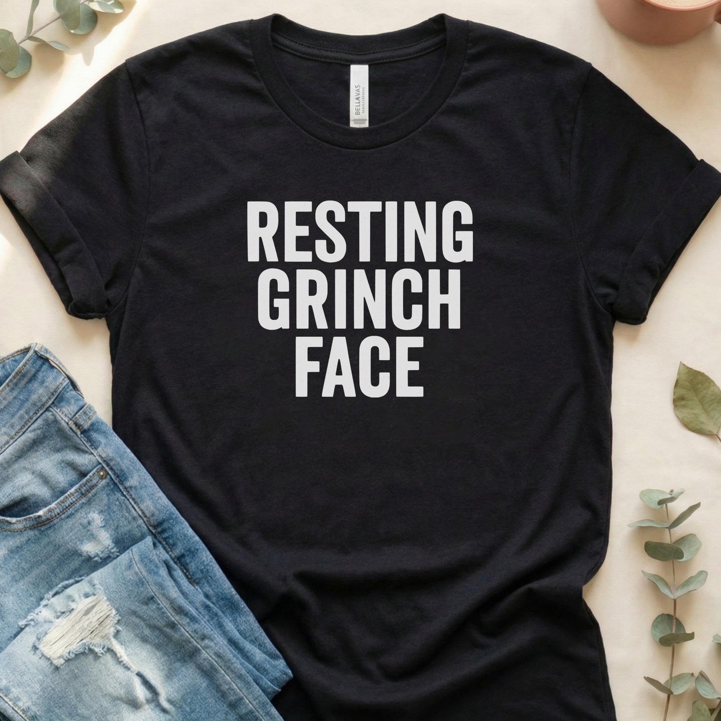 Resting Grinch Face Funny Holiday Unisex Shirt