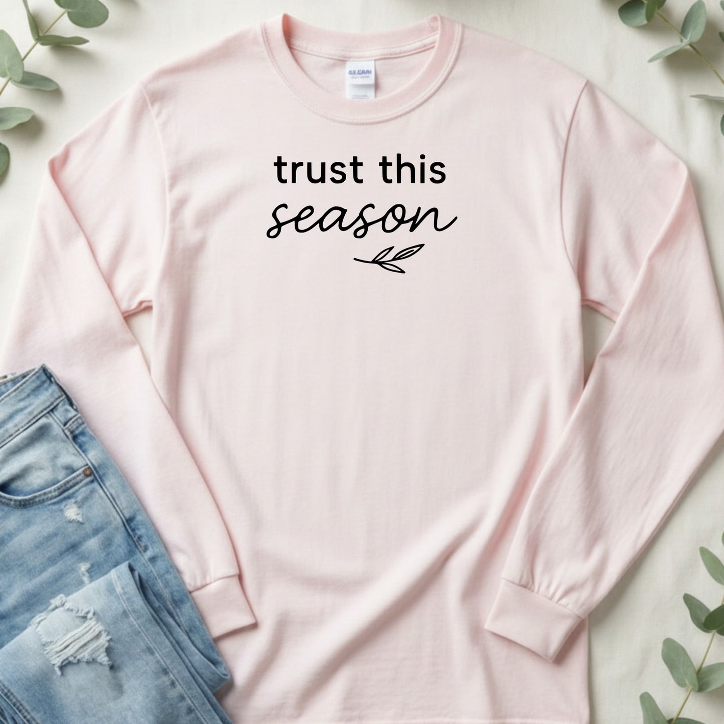 Trust This Season Minimalist Aesthetic Print Long Sleeve T-Shirt
