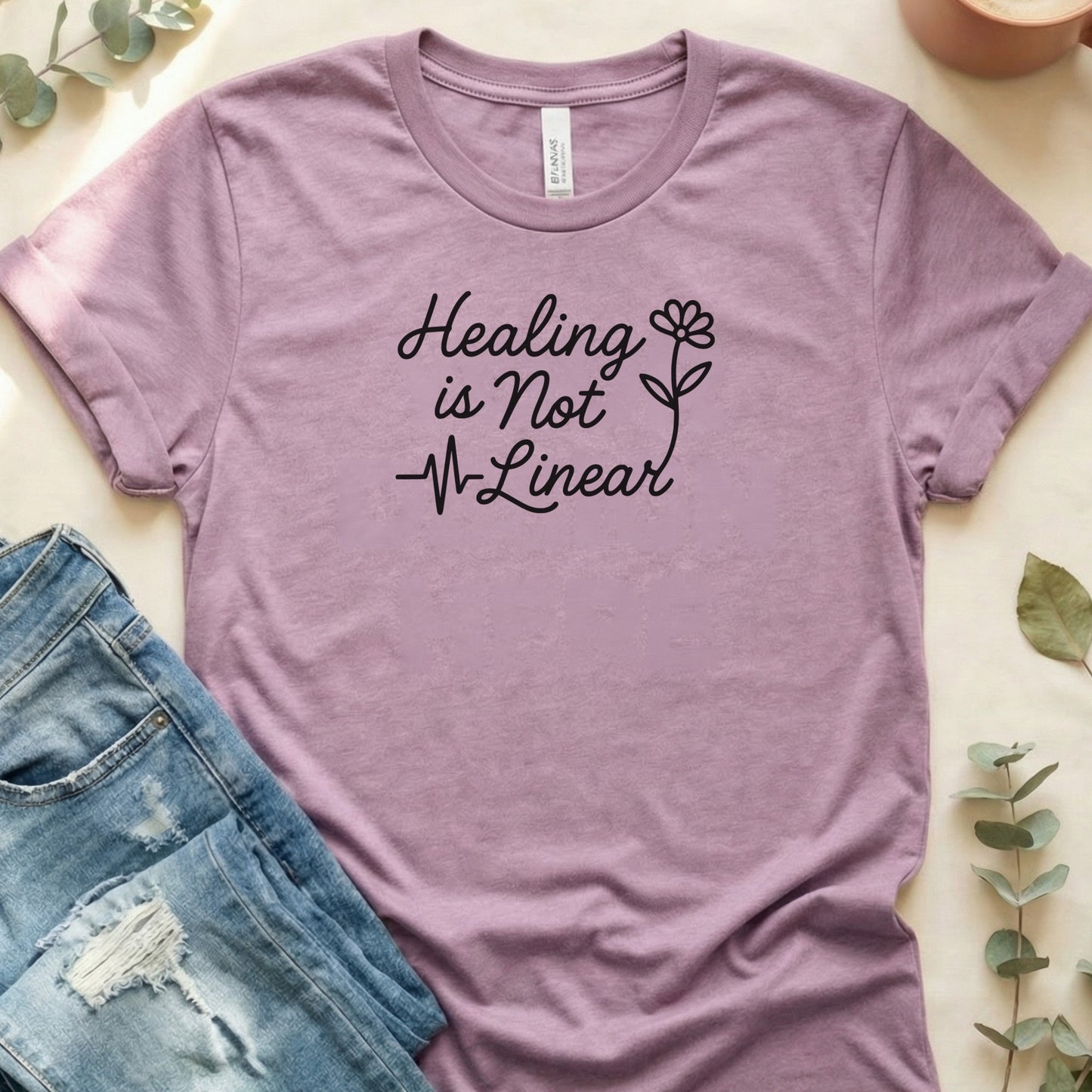 Healing Is Not Linear Motivational Quote T-Shirt