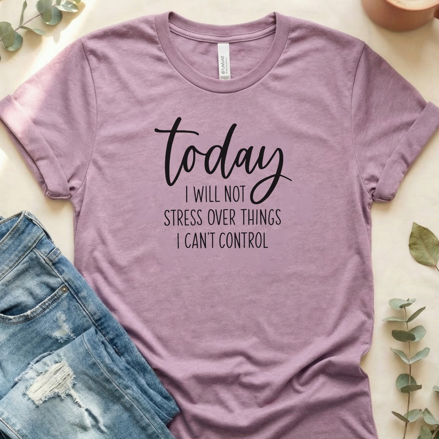 Today I Will Not Stress Over Things I Can't Control Shirt