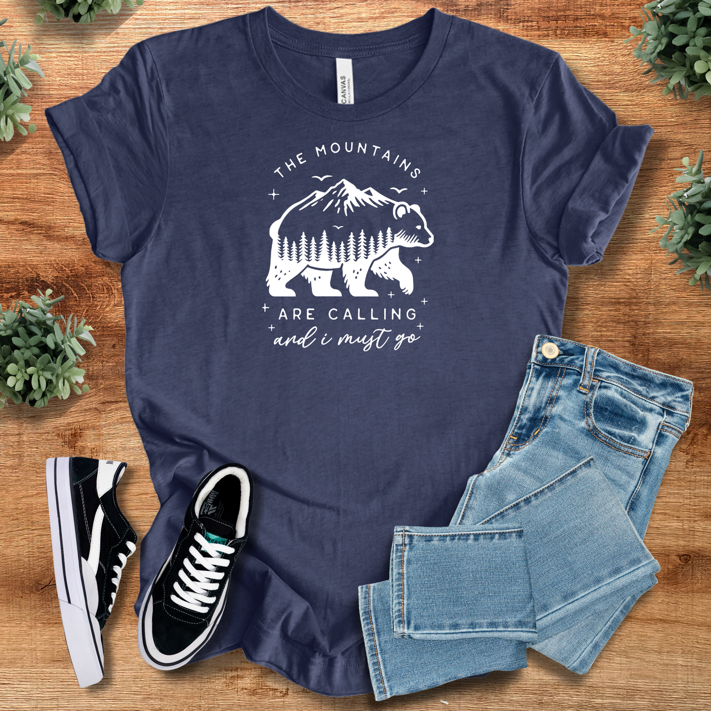 The Mountains Are Calling T‑Shirt | Soft Bella+Canvas Tee