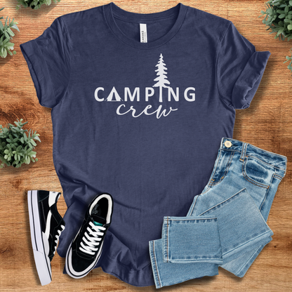 Soft-cream t-shirt with '' text, flat lay styled on a wooden surface.
