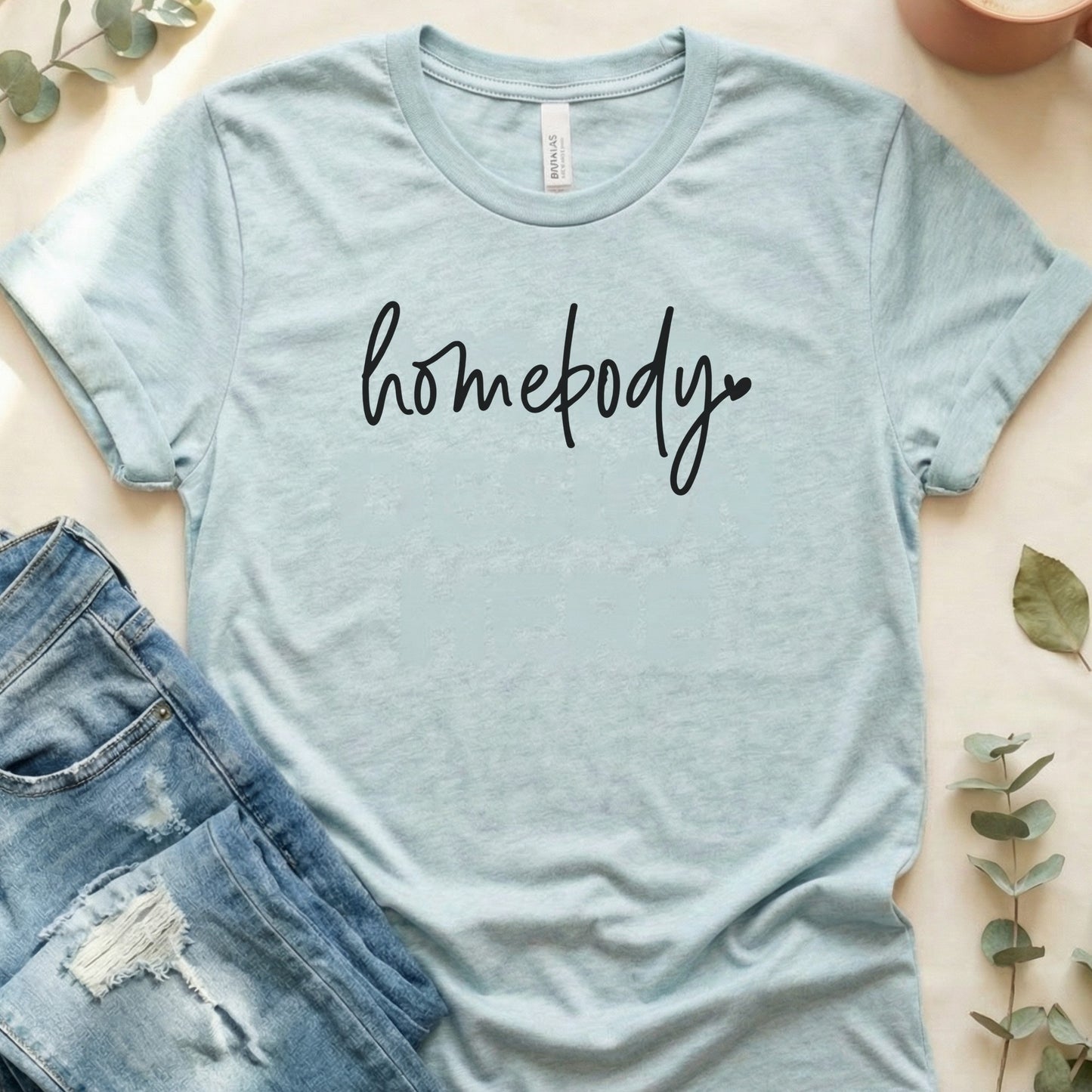 Homebody Script Minimalist Stylish Aesthetic Design T-Shirt