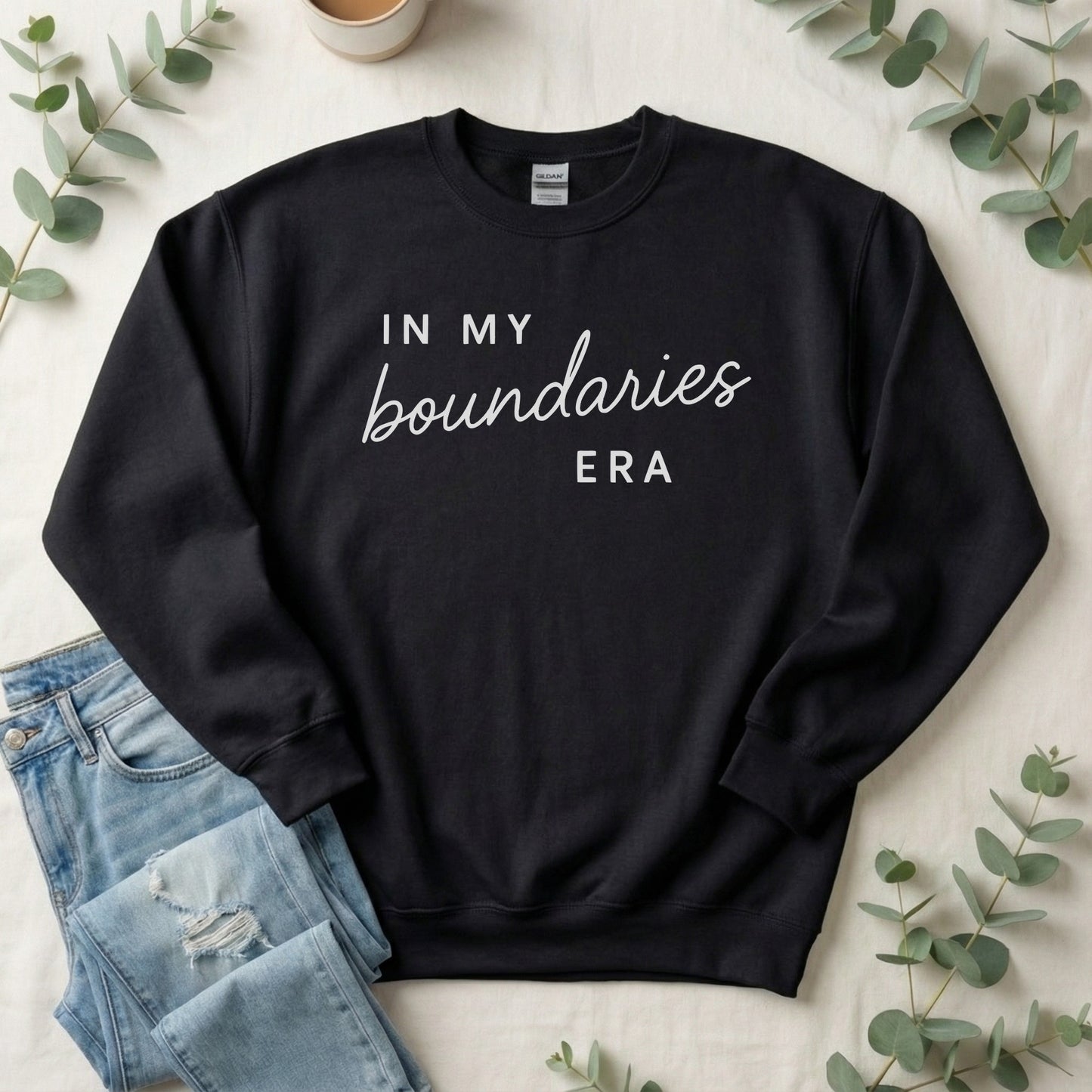 In My Boundaries Era Crewneck Sweatshirt | Self Care Gift