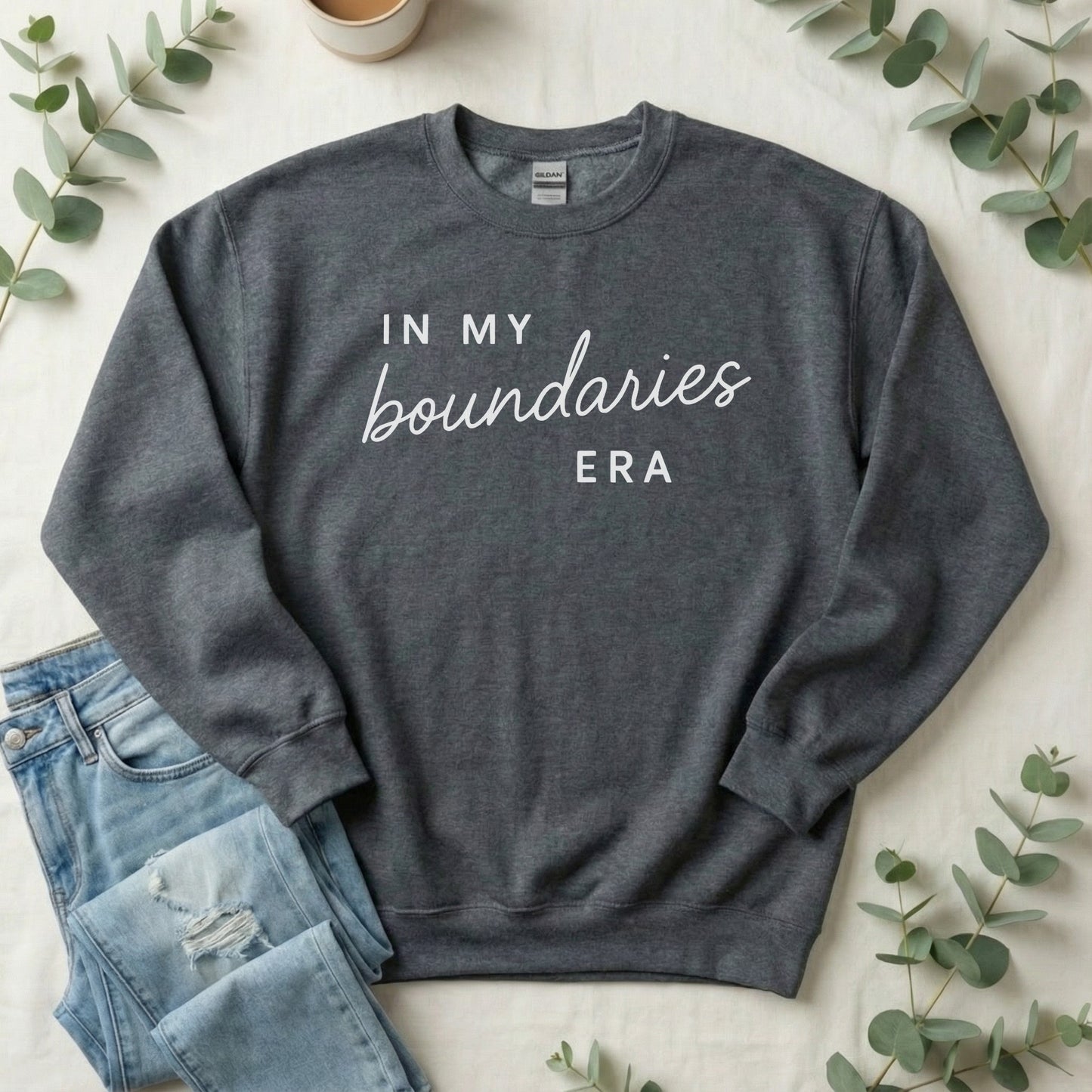 In My Boundaries Era Crewneck Sweatshirt | Self Care Gift