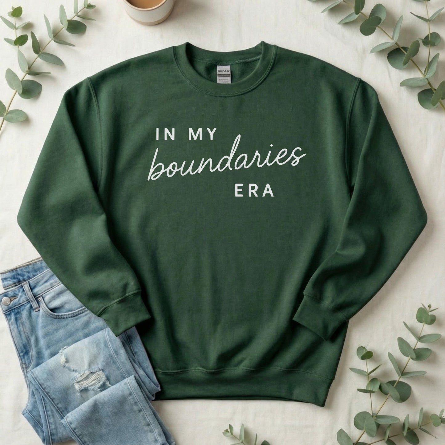 In My Boundaries Era Crewneck Sweatshirt | Self Care Gift