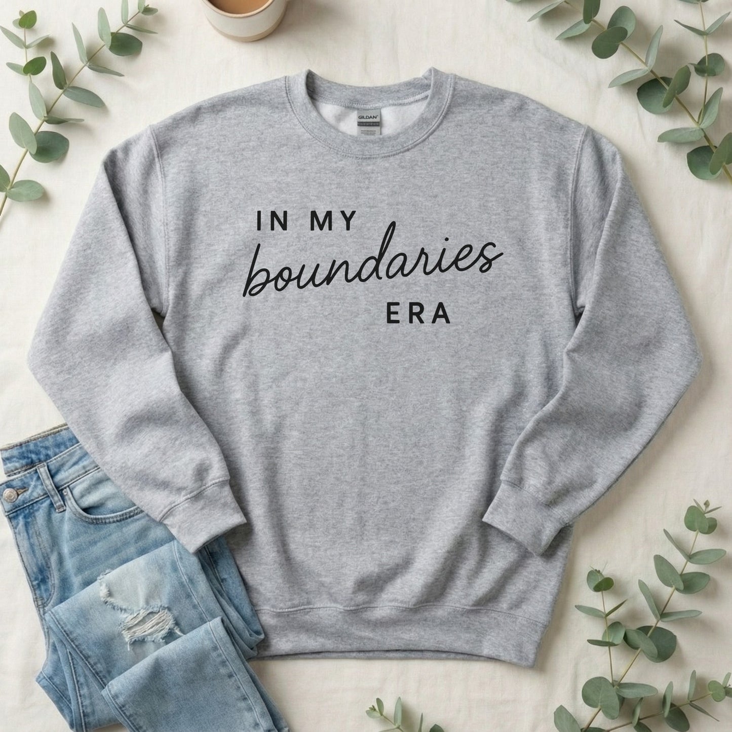 In My Boundaries Era Crewneck Sweatshirt | Self Care Gift