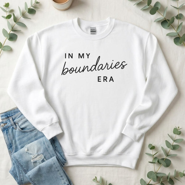 In My Boundaries Era Crewneck Sweatshirt | Self Care Gift