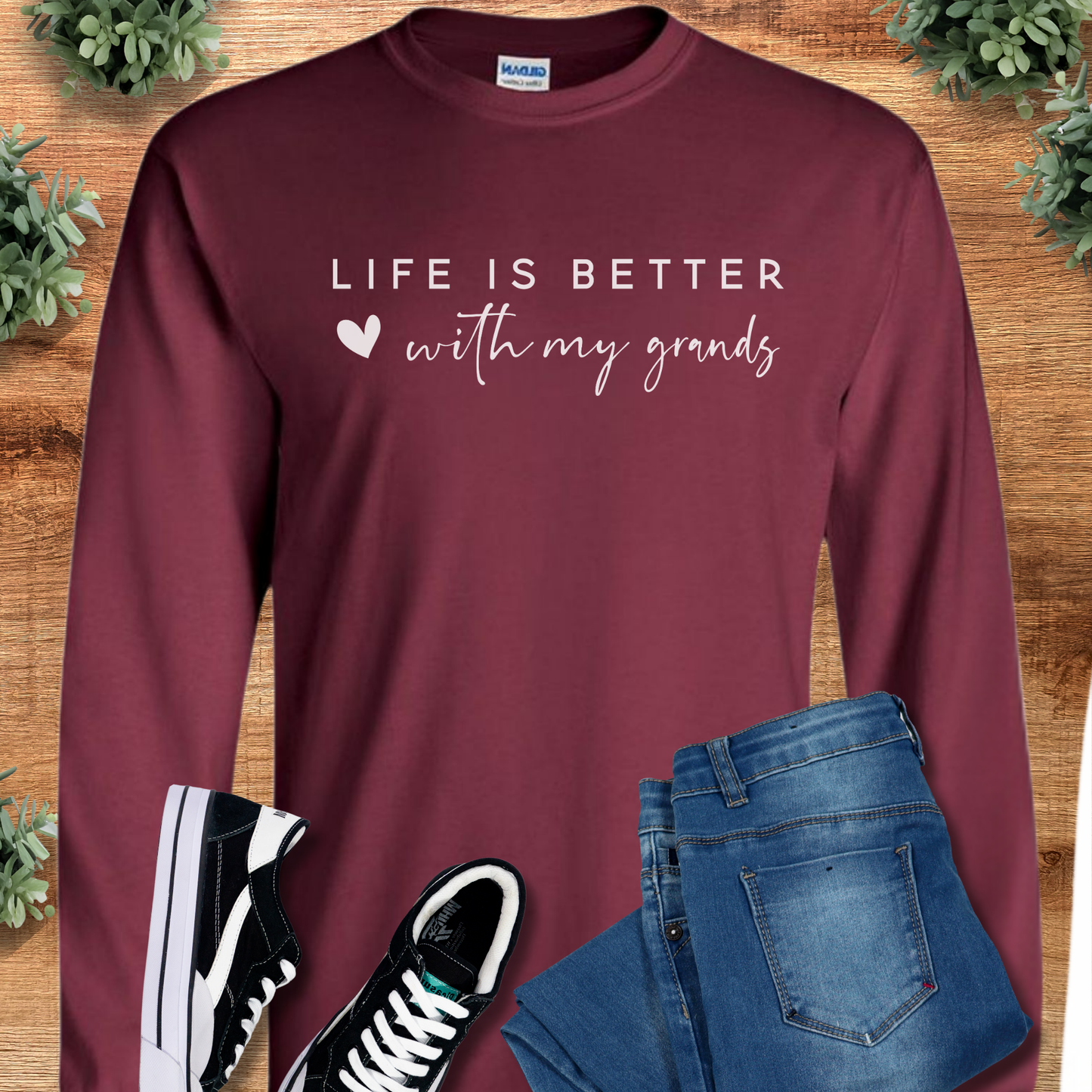 Life is Better with My Grands - Long Sleeve Tee