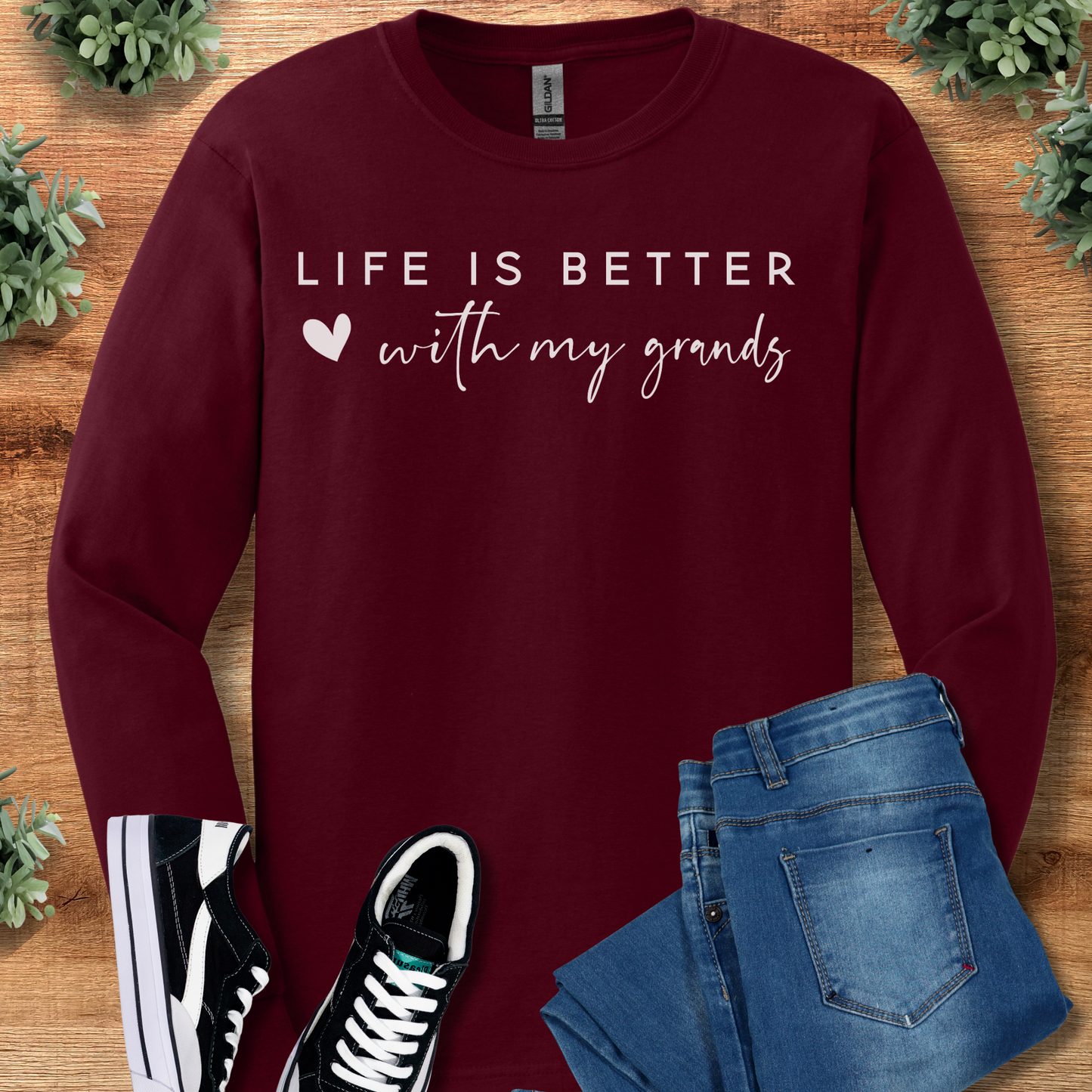 Life is Better with My Grands - Long Sleeve Tee