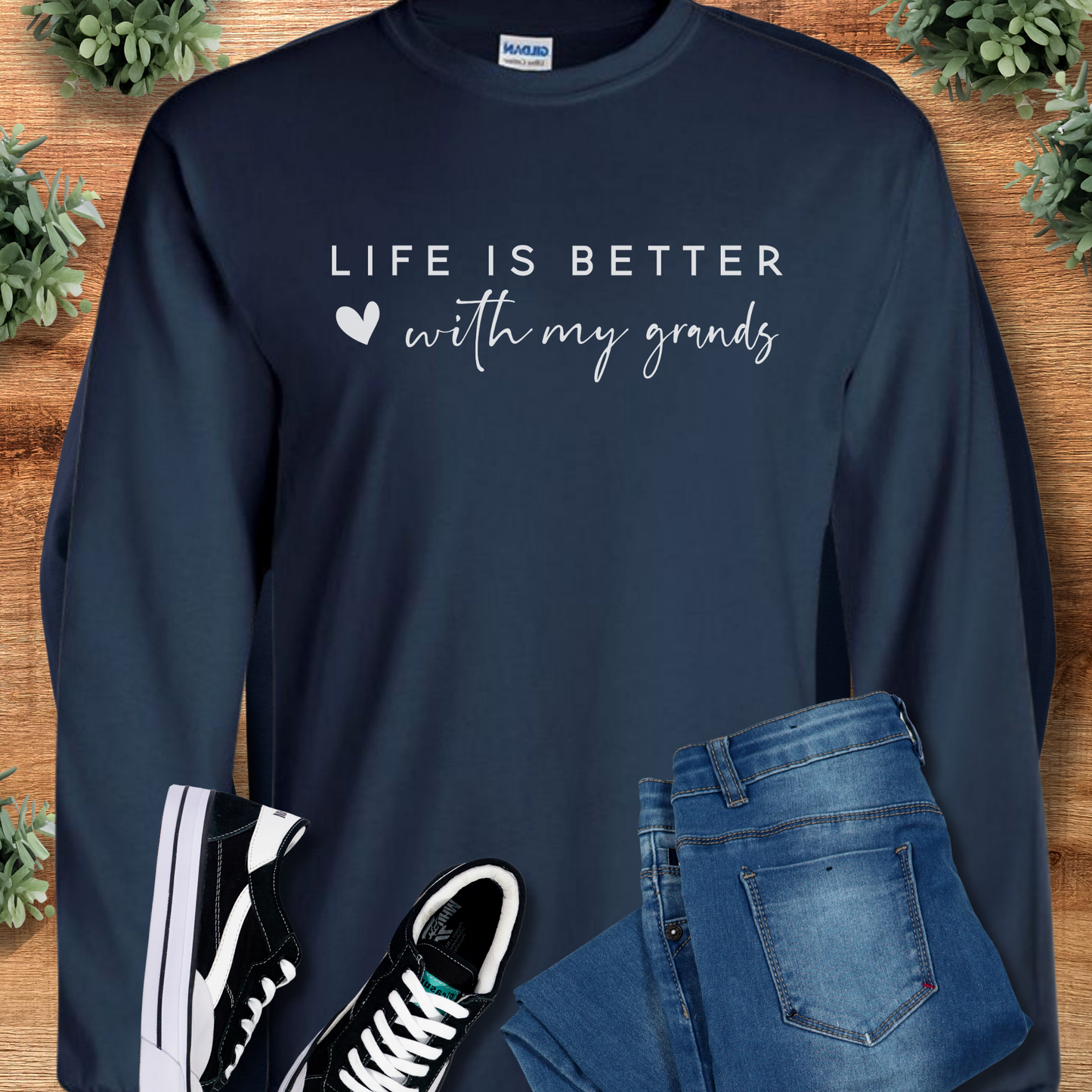 Life is Better with My Grands - Long Sleeve Tee