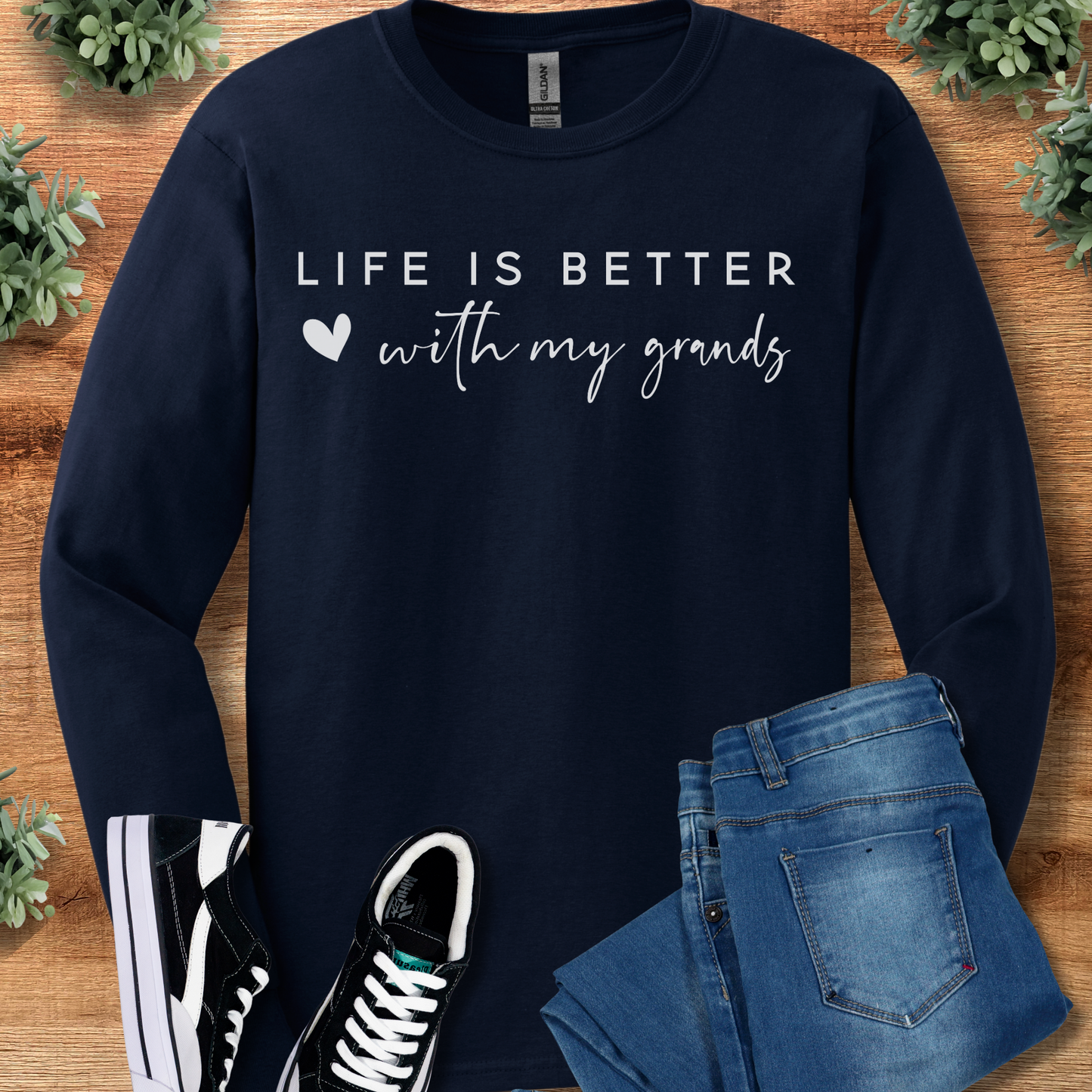 Life is Better with My Grands - Long Sleeve Tee