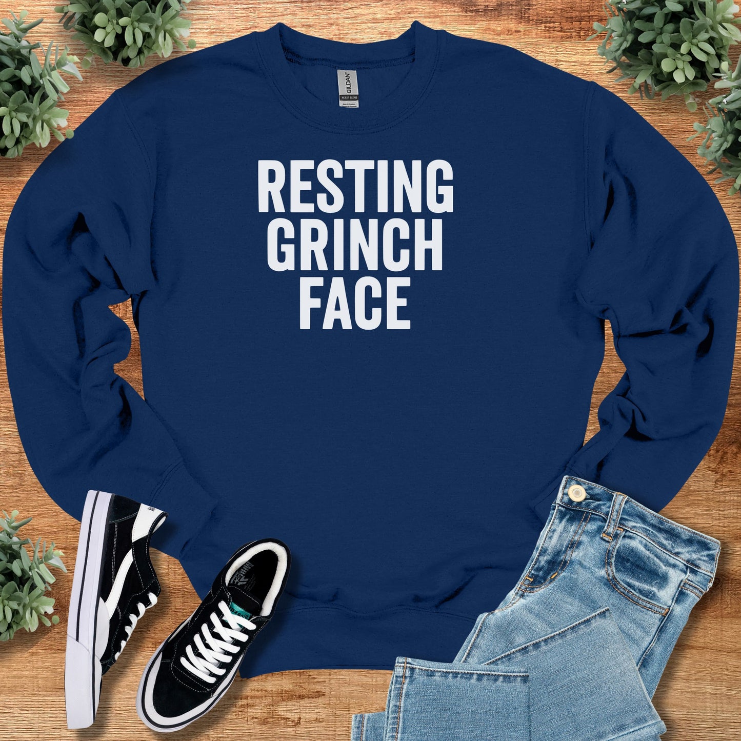 Resting Grinch Face Sweatshirt