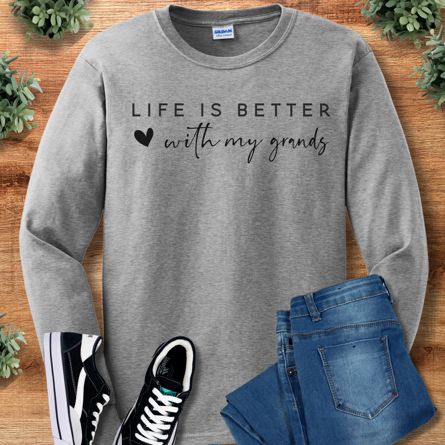 Life is Better with My Grands - Long Sleeve Tee