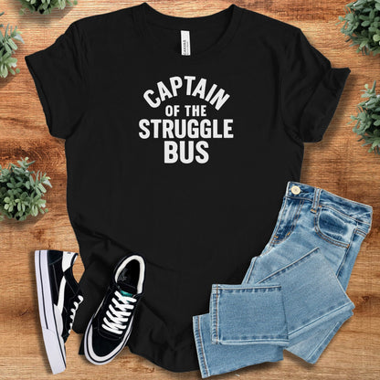 captain of the struggle bus | T-Shirt | Signature Vibes - Black