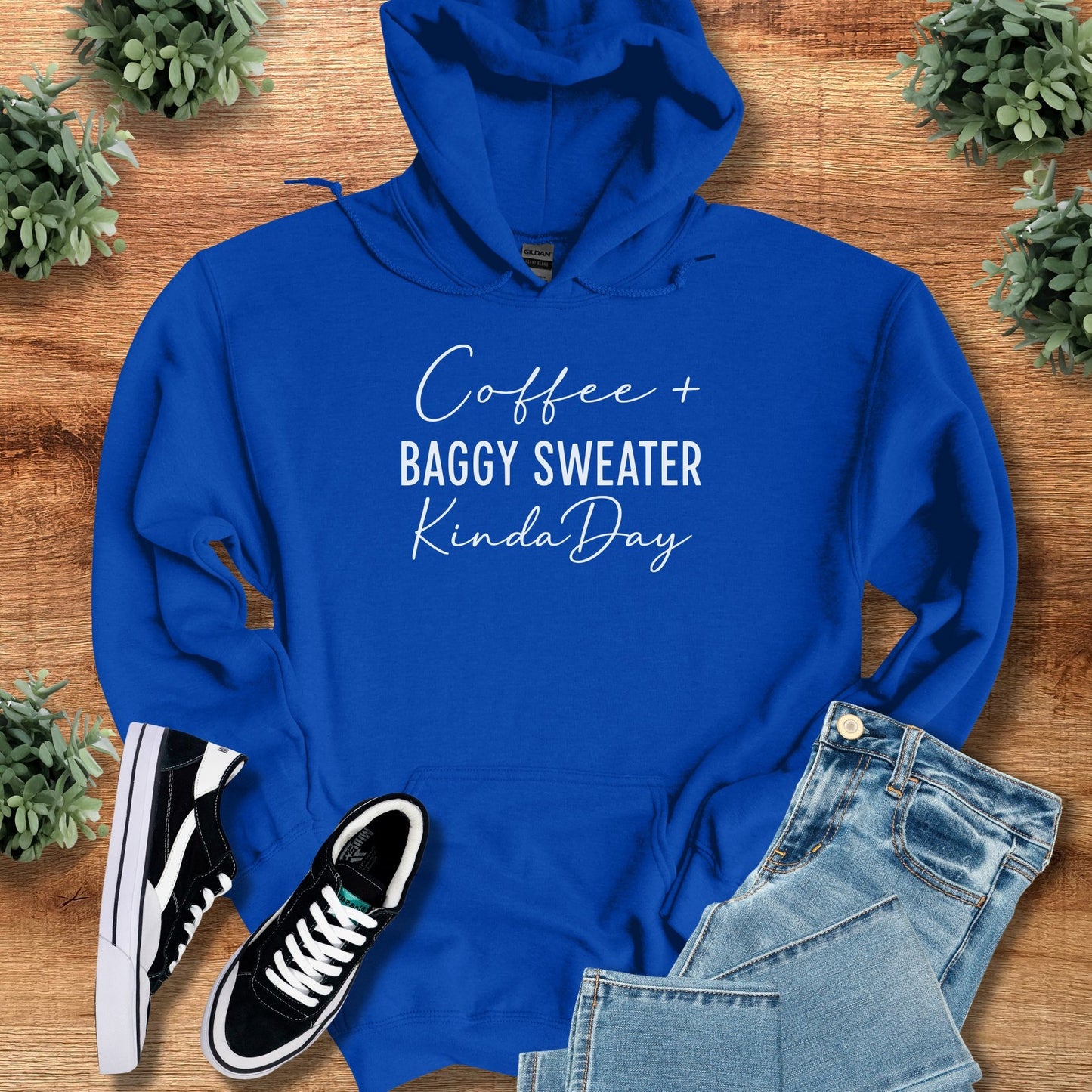 coffee-and-baggy-sweater-kind-of-day | Hoodie | Signature Vibes - Royal