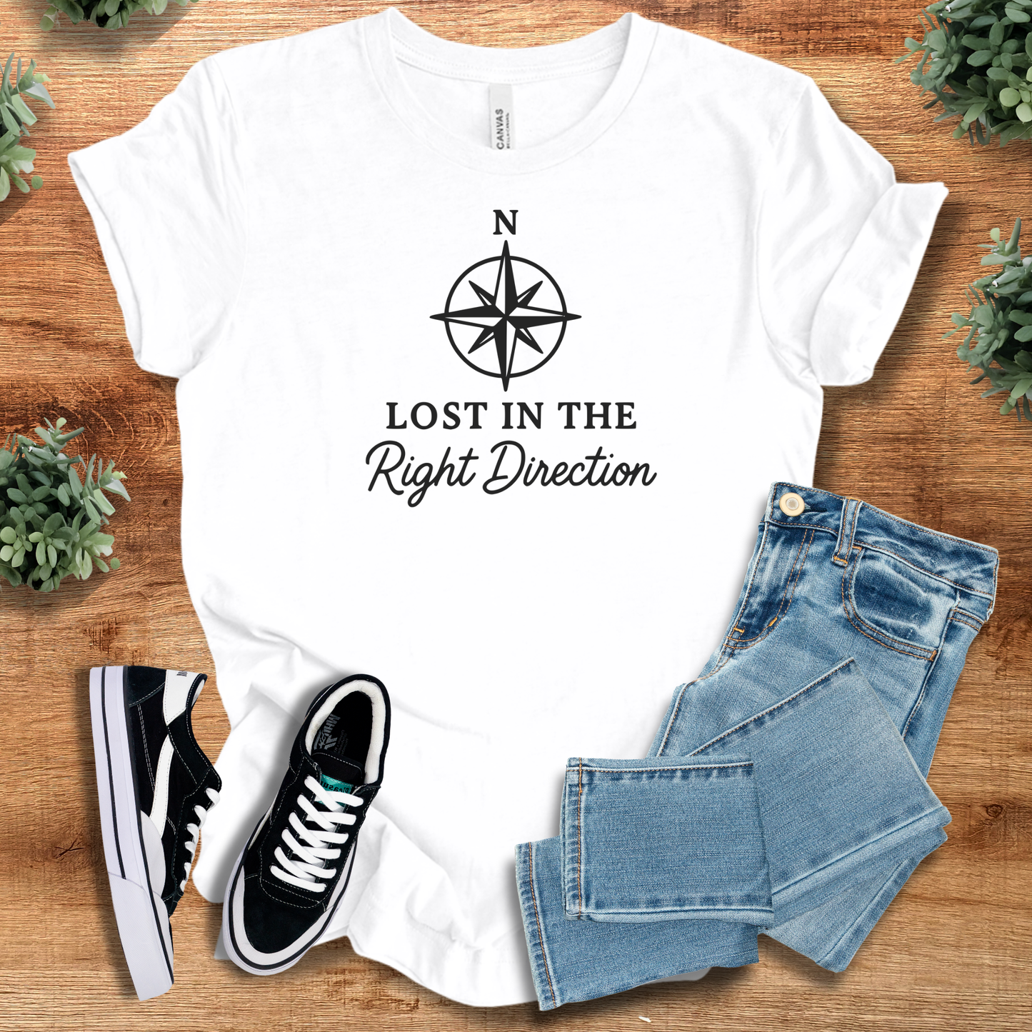 Lost in the Right Direction Shirt | Bella Canvas Unisex Tee