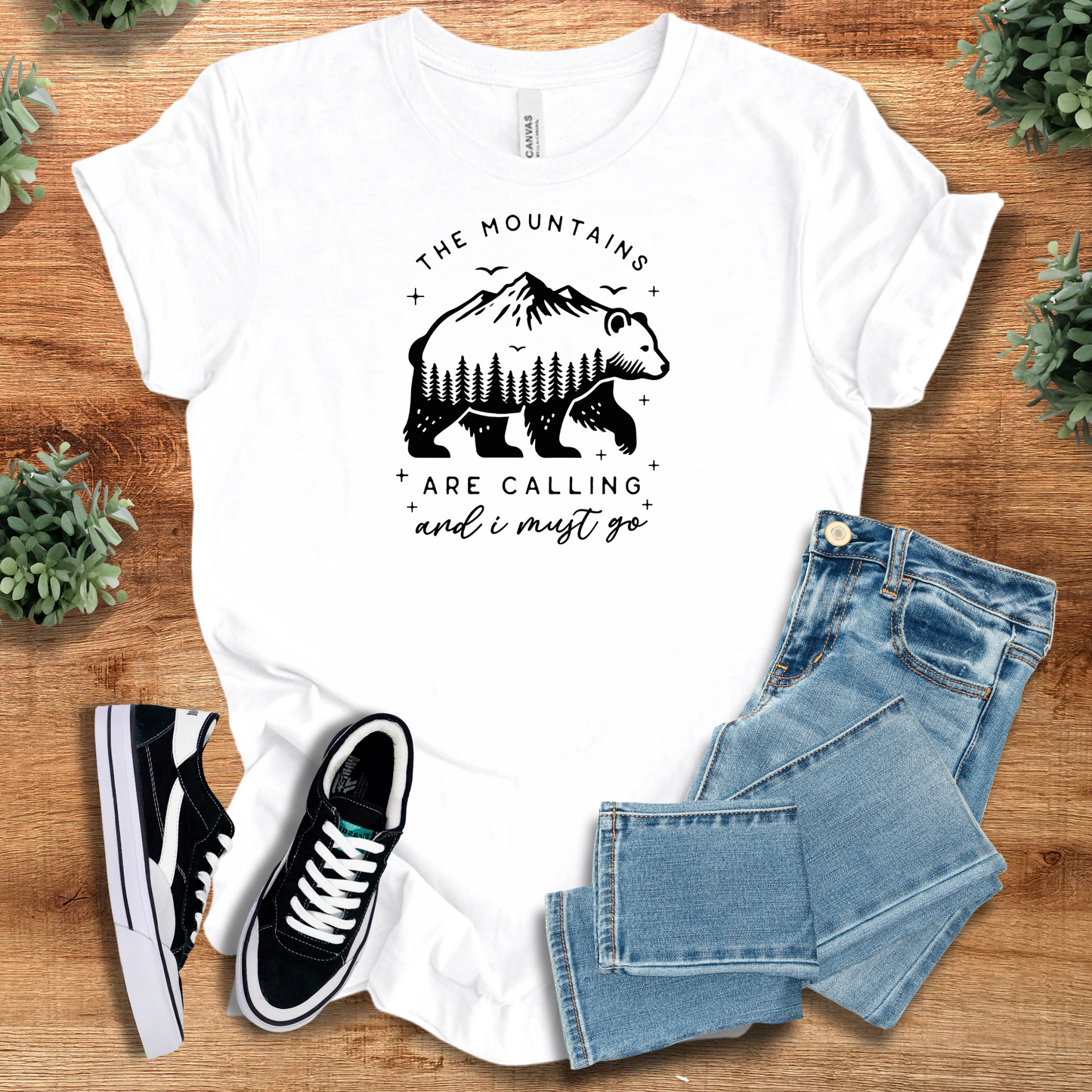The Mountains Are Calling T‑Shirt | Soft Bella+Canvas Tee