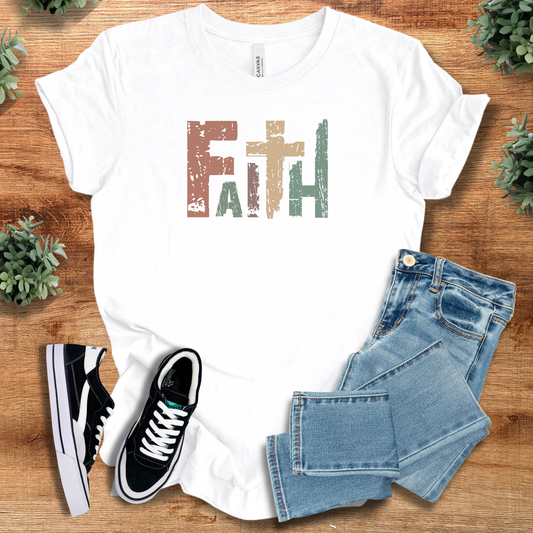 Faith Tee - Pastel Colors