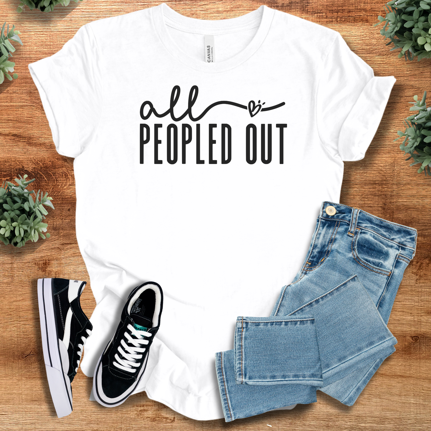 All Peopled Out T‑Shirt | Soft Bella+Canvas Tee